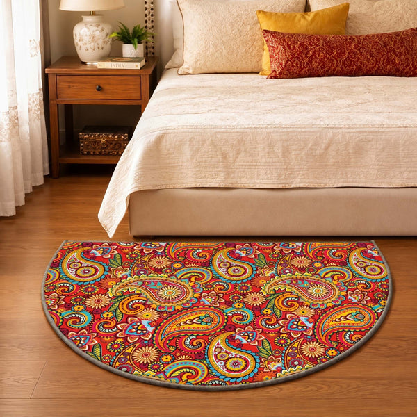 Anti Skid Non-Slip Door & Bedside Mat Rangoli Pattern - Vibrant Kalakari