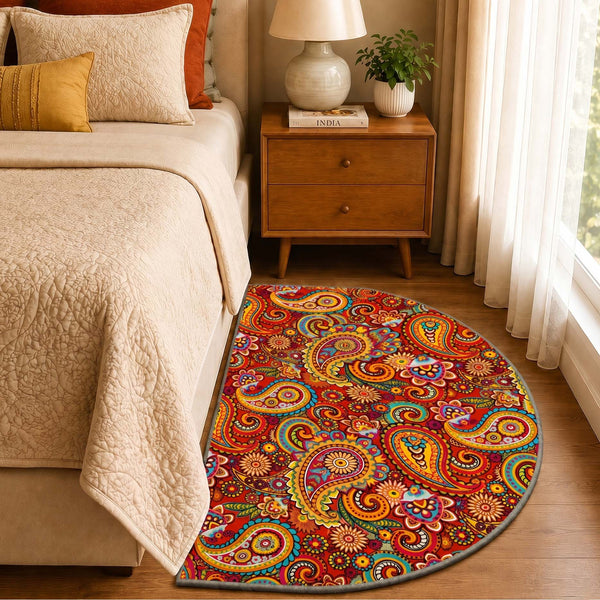 Anti Skid Non-Slip Door & Bedside Mat Rangoli Pattern - Vibrant Kalakari